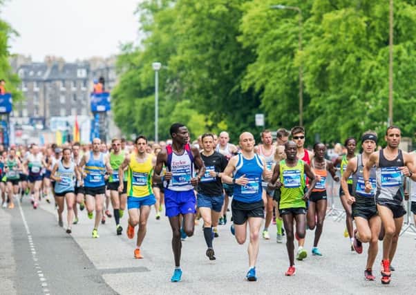 Edinburgh Marathon coincided closely with Dementia Awareness Week. Picture: Ian Georgeson