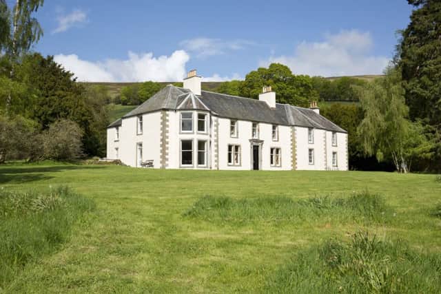 Mossfennan House in the Borders is an impressive seven-bedroom period home with six acres of gardens, woodland and paddocks. Although no work is required on the house, there are substantial outbuildings which offer huge potential for conversion. Offers over £725,000. Contact Savills on 0131 247 3700.