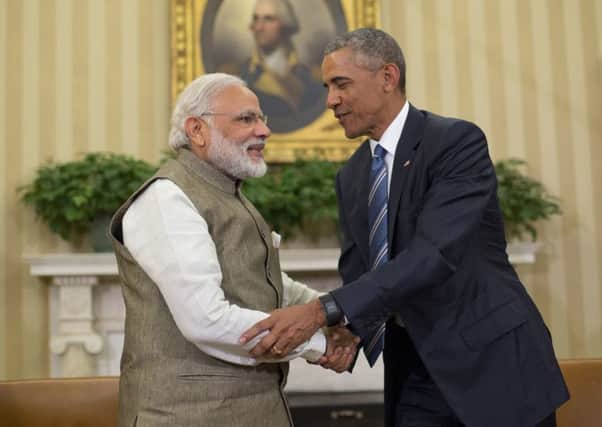 Modi and Obama at their recent White House meeting. Photograph: AP