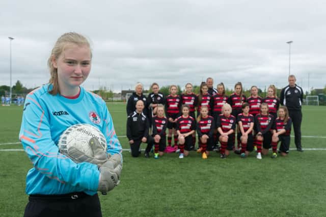 Tangled in red tape: Hemiplegia sufferer Courtney McDonald has lost her dispensation to play with younger team-mates. . Picture: Steven Scott Taylor