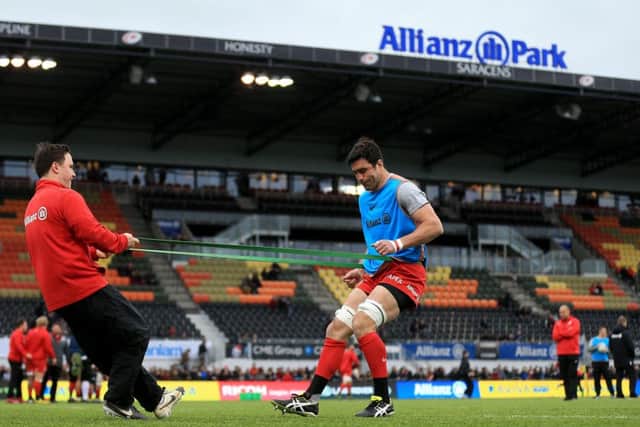 Former Scotland captain Kelly Brown enjoys playing on Saracens artificial pitch: I feel fine and have no issue with playing on plastic. Picture: Getty Images