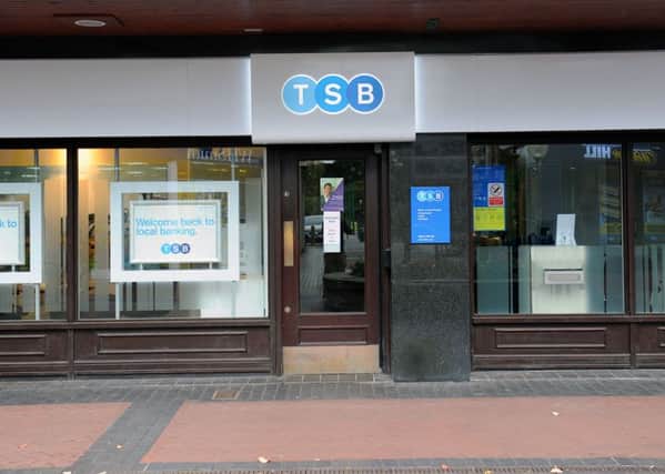 TSB is to close 25 branches, including eight in Scotland. Picture: Gary Hutchison