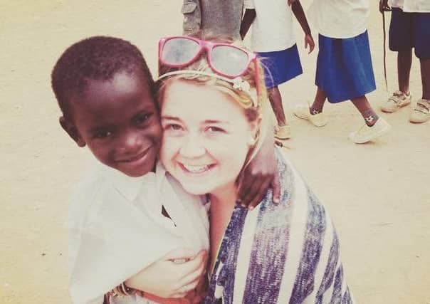 Kari Spence in Rwanda.