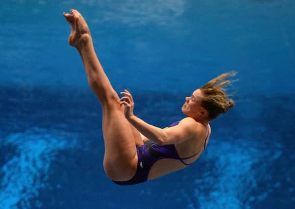 Grace Reid competing in the Women's 3m Springboard final atthe British Diving Championships. Picture: Tony Marshall/Getty