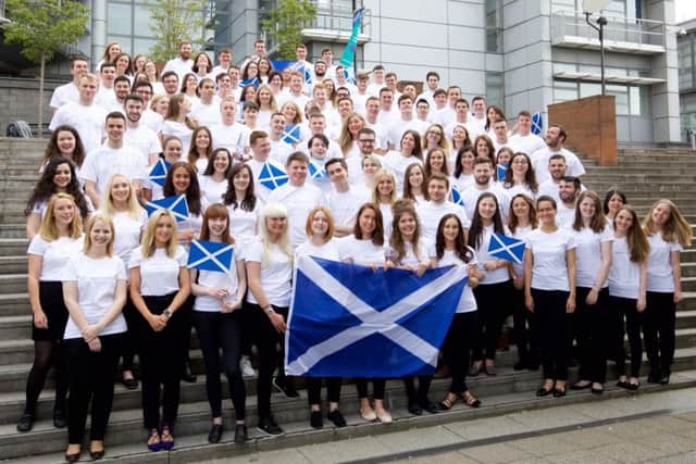 This year's cohort of Saltire Scholars, representing all 17 Scottish universities. Picture: Gary Baker
