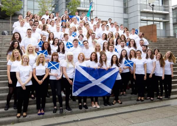 This year's cohort of Saltire Scholars, representing all 17 Scottish universities. Picture: Gary Baker