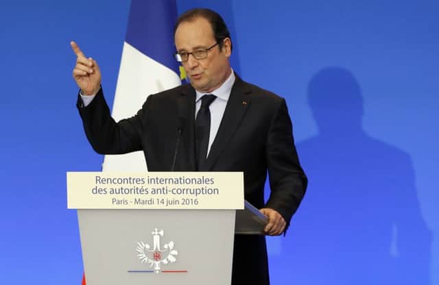 Francois Hollande said it was incontestably a terrorist act. Picture: AP