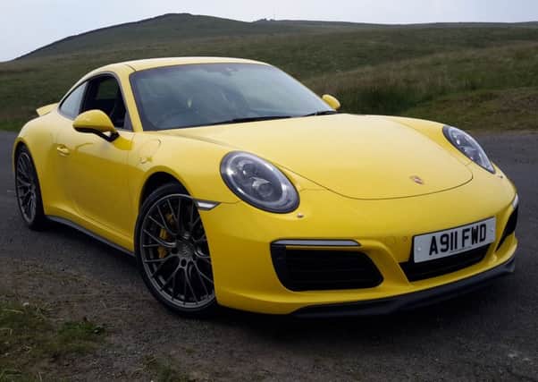 The Porsche 911 4S, with twin turbo 3-litre flat six engine and all-wheel-drive, can hit 189mph
