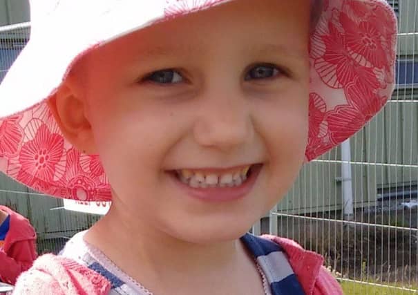 Rhea Brown, whose father Richard is taking part in the Edinburgh Night Ride. Picture: contributed