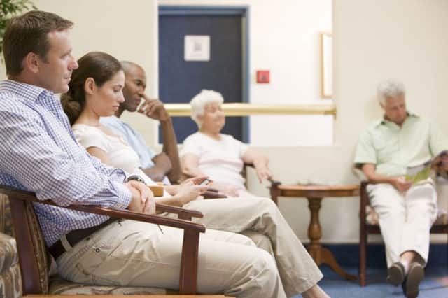 A group of people in a doctor's waiting room. Picture: PA