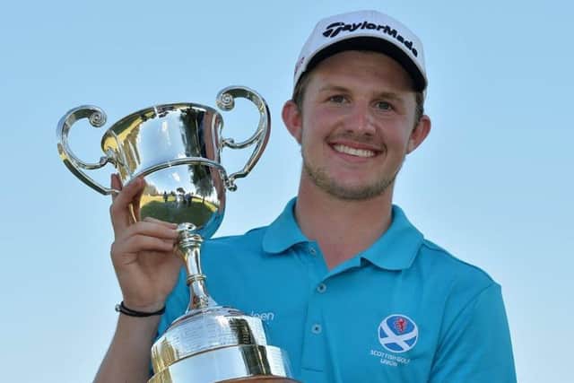 Connor Syme, winner of the Australian Amateur Championship earlier this year, led 80 qualifiers at Royal Porthcawl