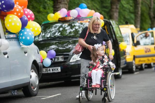 More than 300 school children who require additional support are being chauffeured to Troon for the day for the annual event. Picture: John Devlin