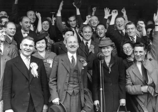 The victory of Clement Attlees Labour party in 1945 was a signal of how things had changed. Picture: Getty Images