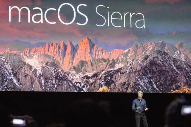 Apple announced a new operating system, macOS Sierra. Picture: Andrew Burton/Getty Images