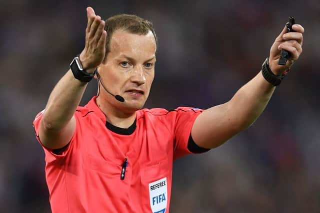 Willie Collum during the Group A match between France and Albania at the Stade Velodrome. Picture: Getty