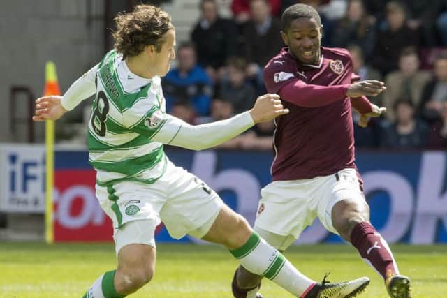 Celtic won the last game between the sides at Tynecastle. Picture: Ian Rutherford