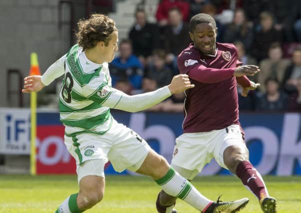 Celtic won the last game between the sides at Tynecastle. Picture: Ian Rutherford