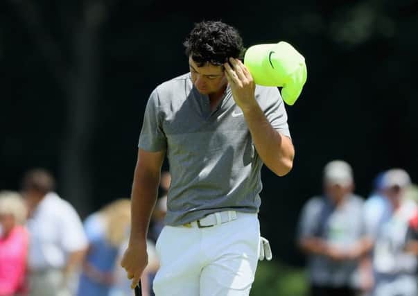 Rory McIlroy after finishing his second round yesterday. His 71 wasnt enough to make the cut. Picture: Andrew Reddington