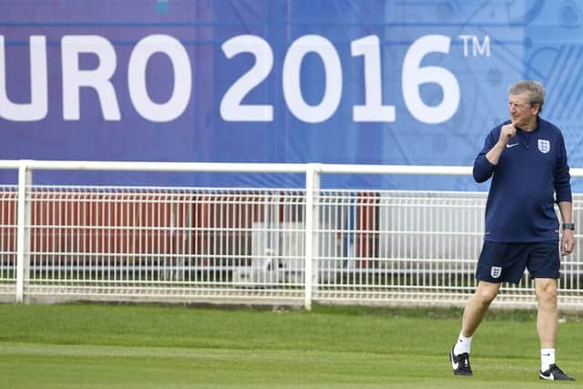 Upbeat manager Roy Hodgson knows that England need only a point against Slovakia tonight to ensure progress from Group B. Picture: PA