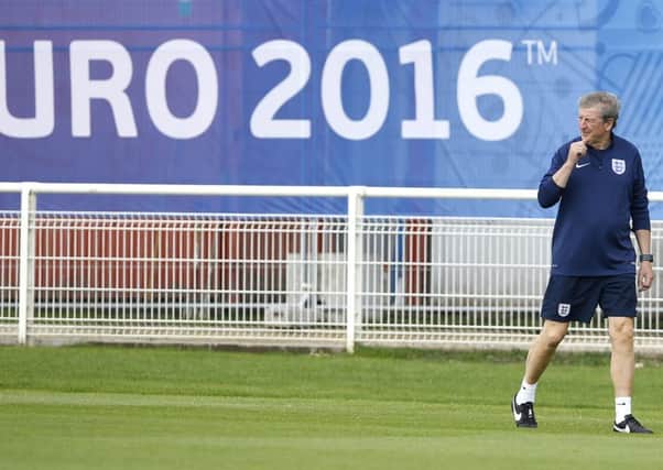 Upbeat manager Roy Hodgson knows that England need only a point against Slovakia tonight to ensure progress from Group B. Picture: PA