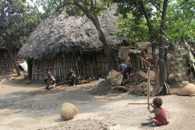 Typical homestead in Wolaita, Ethiopia.