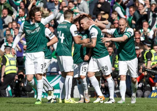 Hibs qualified for the Europa League after winning the Scottish Cup. Picture: Robert Perry