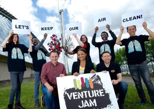 Participants at the VentureJam Air Time event in Glasgow. Picture: Contributed