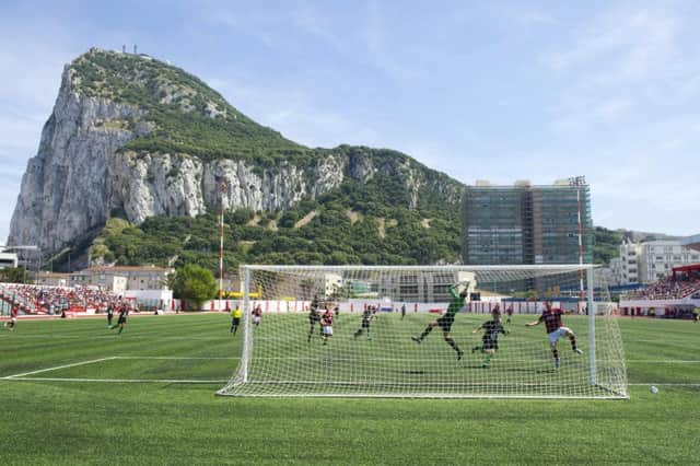 Lincoln Red Imps play their matches at Victoria Stadium in Gibralta. Picture: AFP/Getty