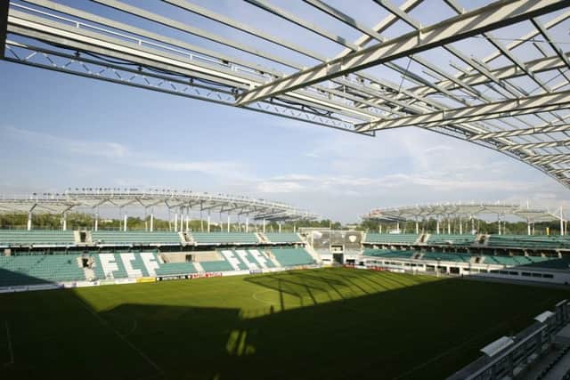Hearts will play the second leg of their tie with Infonet at the Le Coq Arena. Picture: Getty