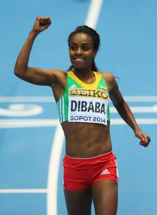 Genzebe Dibaba of Ethiopia is the 1,500m world record holder. Picture: Julian Finney/Getty
