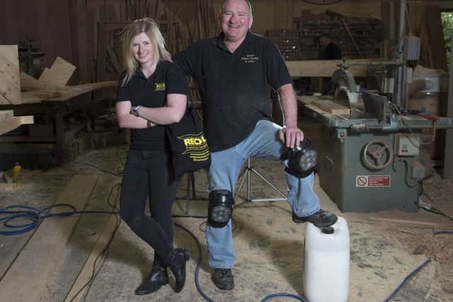 Vicky Hamilton's father inspired her to create Recoil Kneepads. Picture: Contributed