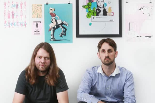 Administrate boss John Peebles, left, with CTO Andrew Williams. Picture: Stewart Attwood