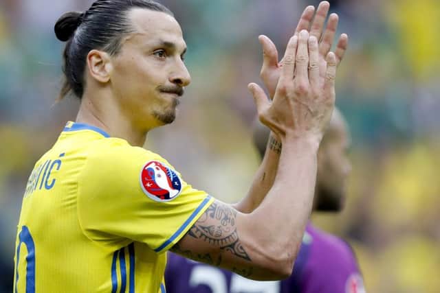 Sweden's Zlatan Ibrahimovic is to quit international football after the Euros. Picture: Christophe Ena/AP