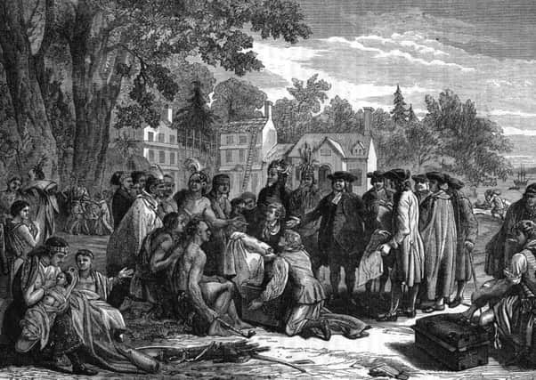 1683: William Penn, who founded Pennsylvania, signed a peace treaty with the American Indians. Picture: Hulton/Getty