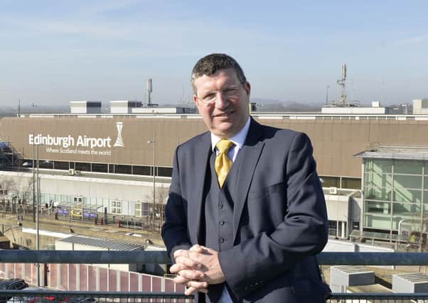 Edinburgh Airport chief executive Gordon Dewar. Picture: Julie Bull