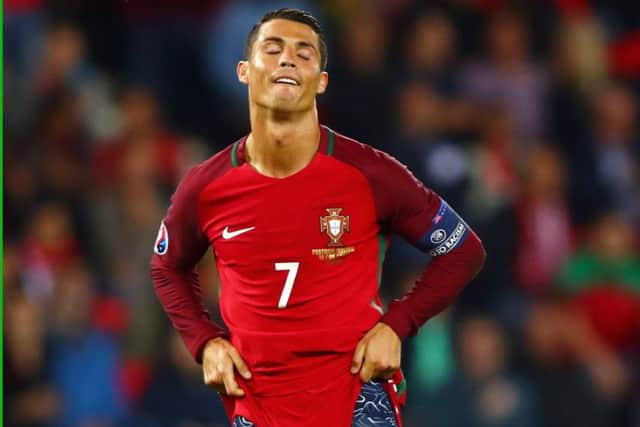 Ronaldo is yet to score at the Euros despite having 20 attempts on goal in two games. Picture: Getty