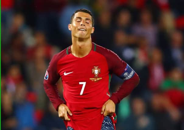 Ronaldo is yet to score at the Euros despite having 20 attempts on goal in two games. Picture: Getty