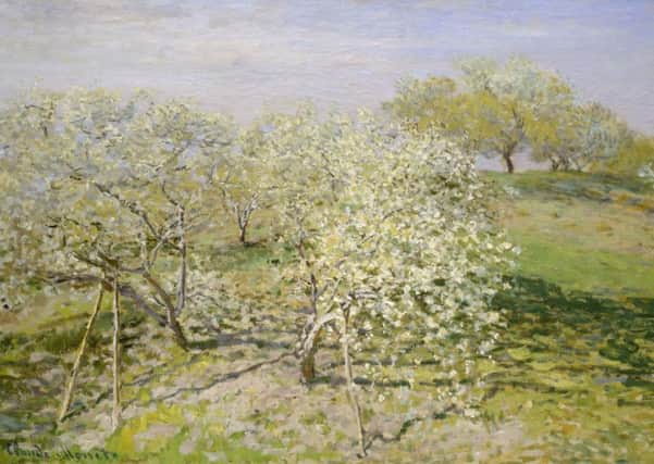Claude Monet's Spring (Fruit Trees in Bloom), 1873