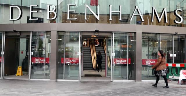 Debenhams suffers sales reverse. Picture: Peter Byrne/PA Wire
