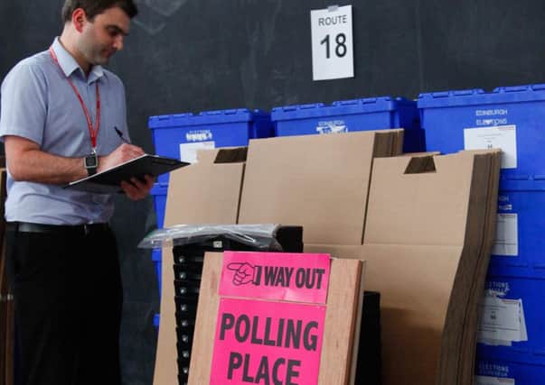 Ballot Boxes and voting materials are checked ahead of the EU Referendum. Picture Scott Louden