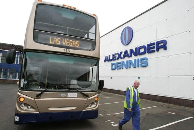 Falkirk-based Alexander Dennis sees surge in overseas sales. Picture: Andrew Milligan/PA Wire