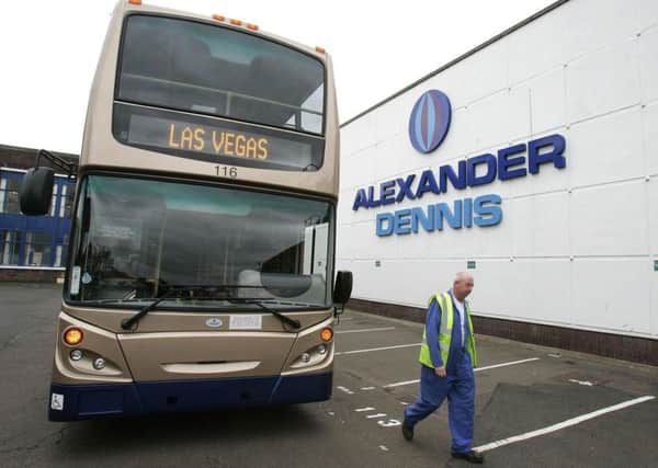 Falkirk-based Alexander Dennis sees surge in overseas sales. Picture: Andrew Milligan/PA Wire