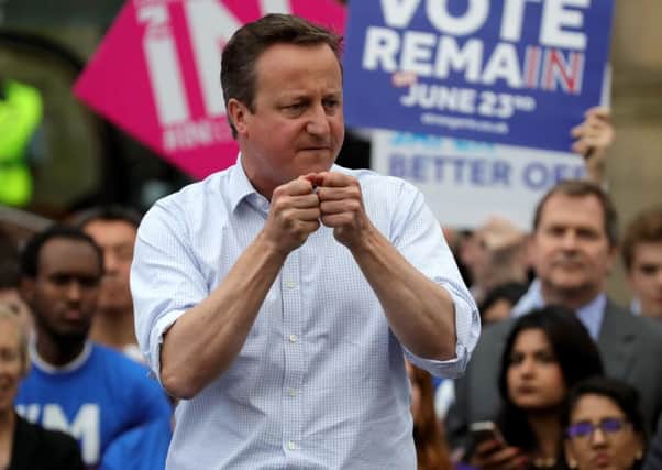 Prime Minister David Cameron addresses students and pro-EU 'Vote Remain' supporters during his final campaign speech at Birmingham University. Picture: Getty