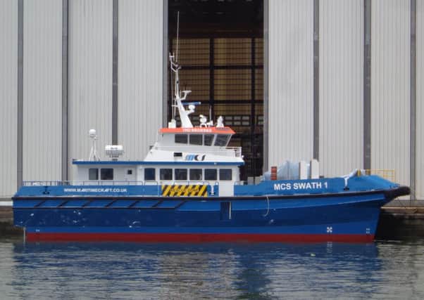 Maritime Craft Services' new MCS Swath 1 crew transfer vessel. Picture: Contributed