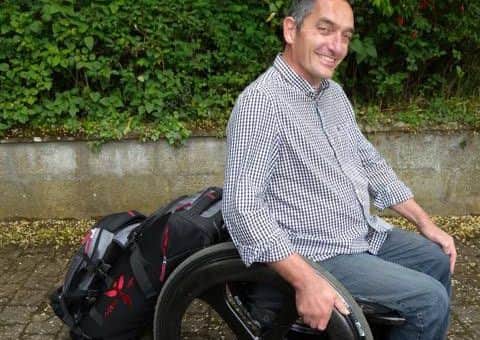 Andrew Slorance aims for Rio Paralympics launch. Picture: Contributed