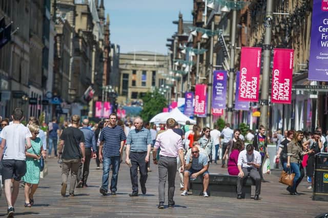 Scotland's population rose as the UK population topped 65 million for the first time. Picture: John Devlin