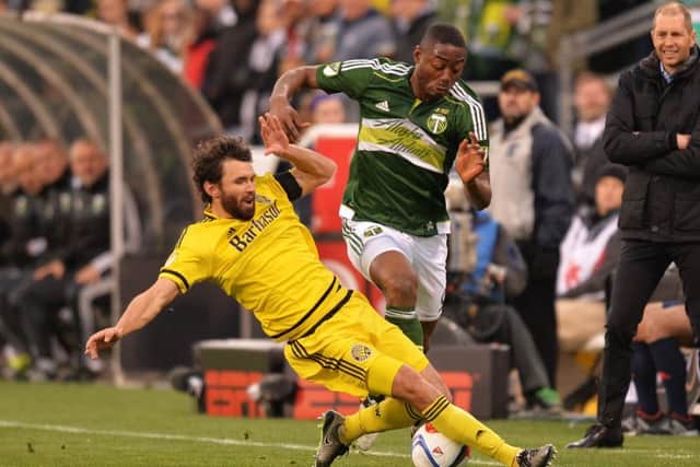 Fanendo Adi in action for Portland Timbers against Columbus Crew. Picture: Getty Images