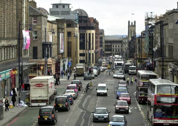 Lothian Road in the heart of Edinburgh's financial district. Picture: Toby Williams/TSPL