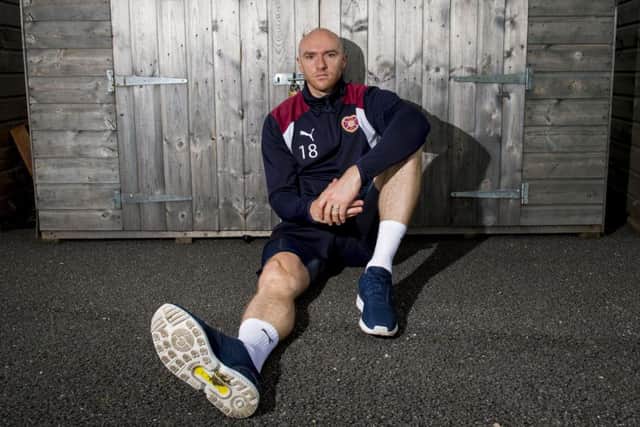 Conor Sammon feels he has a lot to offer at Tynecastle and cant wait for his first European test. Picture: Craig Foy/SNS