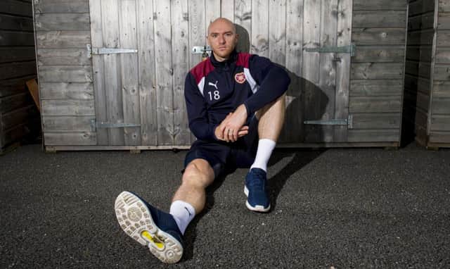 Conor Sammon feels he has a lot to offer at Tynecastle and cant wait for his first European test. Picture: Craig Foy/SNS